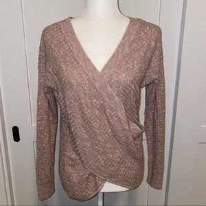EXPRESS Mauve V Neck light knit sweater. NWTs!